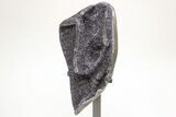 Sparkling, Druzy Amethyst Geode Section on Metal Stand #208977-3
